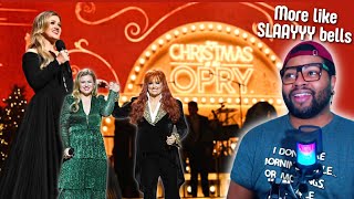 SINGER REACTS to Kelly Clarkson’s Christmas at the Opry Perfomances w Wynonna Judd  REACTION [upl. by Ybur]