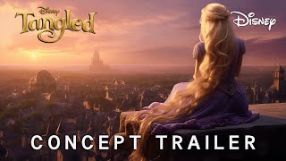 Tangled Live Action Concept Trailer 2025  Disney amp Florence Pugh 4K [upl. by Adnesor]