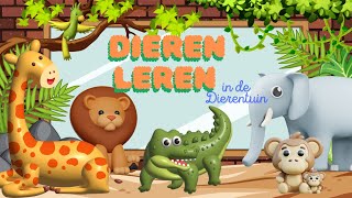 Dierentuin dieren leren Nederlands 🐒🐫🦁 Voor Peuters en Kleuters [upl. by Nitsud919]