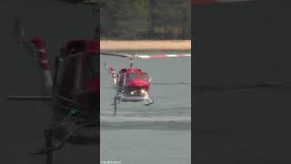 Bell 212 Helicopter  Water Pickup  Wildfire Fighting [upl. by Nerraf796]