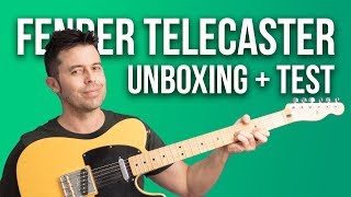 Unboxing de FENDER TELECASTER  Cómo suena Telecaster con VOX AC15 y LANEY LH20  Guitarraviva [upl. by Ellicec]