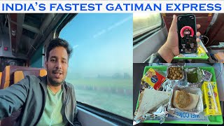 Journey in FIRST CLASS of India’s fastest Gatimaan Express [upl. by Moll560]