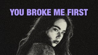 Tate McRae  you broke me first lyrics [upl. by Ashil]