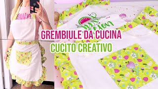 Come Cucire un Grembiule da Cucina FACILE  Cucito Creativo [upl. by Collins]