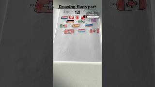 Drawing flags part 12 🇨🇦 [upl. by Eiznekcm]