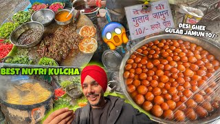 Best Nutri Kulcha in Amritsar 😍 DESI GHEE GULAB JAMUN in 10 😱  Dahi Bhalle [upl. by Aical16]