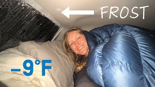 4Runner Camping in 9 Degrees no heater [upl. by Shimkus]