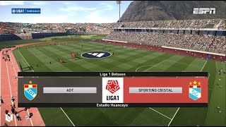 ADT Tarma Vs Sporting Cristal ● Liga 1 Betsson 2023  Pes 2021 [upl. by Windzer]