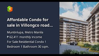 Affordable Condo for sale in Villongco road Sucat Muntilupa City SOLANO HILLSIDE RESIDENCES [upl. by Hatti]