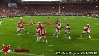 Evan Engram Ole Miss TE vs Auburn 2016 [upl. by Podvin]