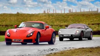 TVR Tuscan vs TVR Sagaris  Fifth Gear [upl. by Mailli]