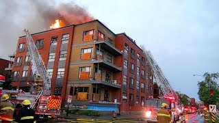 Incendie à Montréal 1015  19 Juillet 2013 [upl. by Aihsatal325]