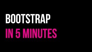 Learn Bootstrap in 5 minutes  Responsive Website Tutorial  Code in 5 [upl. by Glad420]