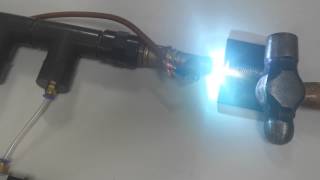 DIY plasma cutter torch with pilot arcblowback [upl. by Petrie]