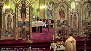 Friday November 8 2024  Rosary 700 am Divine Liturgy 730 am [upl. by Aissatan]