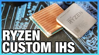 Ryzen Custom Copper IHS Tested [upl. by Annayak]