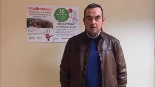 Francisco Javier Molines agricultor de Tàrbena te invita a la Manifestación por la Xylella [upl. by Nilyahs]