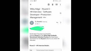 Wiley edge hr interview round 3 [upl. by Gonick]