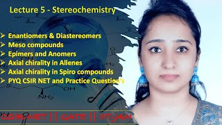 Stereochemistry  Enantiomers amp Diastereomers amp Meso compounds  CSIRNETGATEIITJAM [upl. by Anissej]