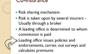 Coinsurance and Reinsurance  Insurance Practice [upl. by Edda]