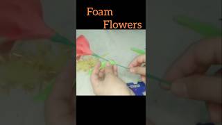 foamiran flower makingfoamiran flowers tutorialflowers foamsheetcraft ytshorts diy craft [upl. by Amitaf]