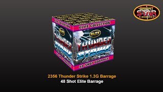 Bright Star Fireworks  2356 Thunder Strike 48 Shot 13G Elite Barrage [upl. by Rubie724]