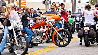 Daytona Bike Week 2024  Daytona Beach Bike Week  Main Street  Motorcycle  Street Bikes [upl. by Moclam]