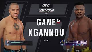 Cyril Gane vs Francis Ngannou  UFC 4 Online [upl. by Hafeetal]