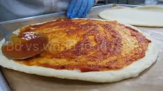 pizza making। cheese pizza factory। automatic pizza factory।food highlights strretfood pizza [upl. by Whitcher]