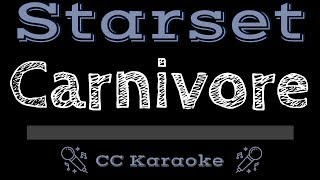 Starset • Carnivore CC Karaoke Instrumental Lyrics [upl. by Lekar]