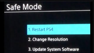 How to enter safe mode on your PS4￼ [upl. by Tansy]