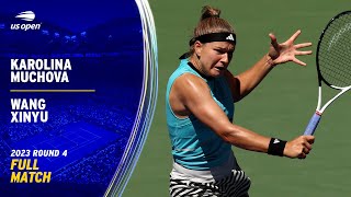 Karolina Muchova vs Wang Xinyu Full Match  2023 US Open Round 4 [upl. by Aytak]