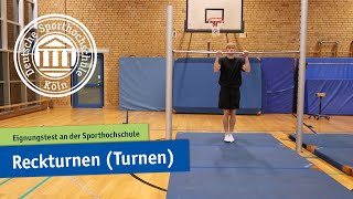 Reckturnen Turnen  Eignungstest an der Sporthochschule [upl. by Nahsin]