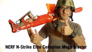 NERF NStrike Elite Centurion Mega Blaster from ThinkGeek [upl. by Franciskus96]