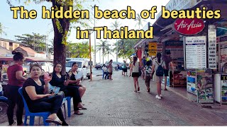 🇹🇭This hidden beach in Thailand is almost full of white girls [upl. by Anemolif]