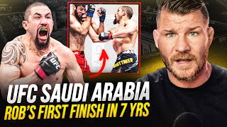 BISPING reacts Robert Whittaker KOs IKRAM Volkov UPSETS Pavlovich  UFC Saudi Arabia REACTION [upl. by Dunlavy]