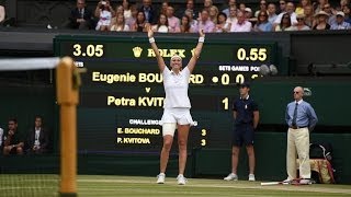 2014 Day 12 Highlights Petra Kvitova vs Eugenie Bouchard Final [upl. by Nwadal]