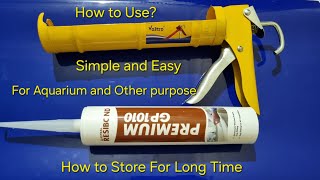 How to Use CaulkingSilicone Gun Step By Step Easy  How to Use Silicone Sealant Resibond GP1010 [upl. by Anoy934]