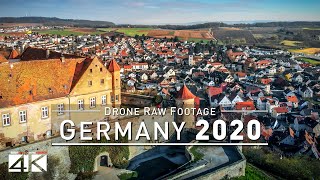 【4K】Drone RAW Footage  This is GERMANY 2020  Oehringen  BadenWuerttemberg  UltraHD Stock Video [upl. by Orelu285]