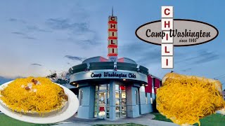 CAMP WASHINGTON CHILI  Cincinnati Ohio  Cincy Style Chili Review [upl. by Rednaeel]