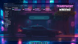 How to Make the Entire Windows 10 and 11 File Explorer Transparent [upl. by Olihs149]