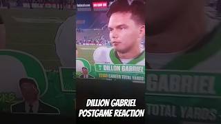 Dillon Gabriel Postgame Reaction 💯😤 GoDucksdotcom algblazer ducks cfb shorts [upl. by Sally]