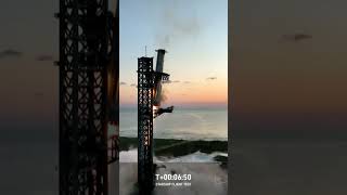 SpaceXs rocket booster AWES audience as it returns to launch tower [upl. by Gemperle]