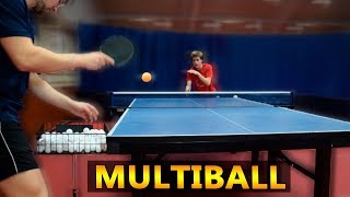 Table Tennis Multiball Training with Pongfinity [upl. by Ahseneuq]