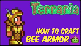 How To Craft Bee Armor In Terraria  Terraria 1449 [upl. by De]