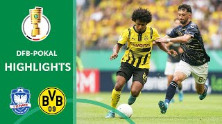 Underdog scores  1 FC Phönix Lübeck vs Borussia Dortmund 14  Highlights  DFBPokal First Round [upl. by Gerc]