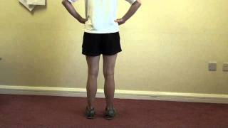 Gluteal Strengthening 1 Gluteal contraction in standing [upl. by Tolkan]