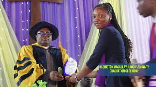 Babington Macaulay Junior Seminary 2023 Graduation ceremony Pls click on the subscribe button Thks [upl. by Kermy]