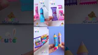 4 items DIY pencil eraser ideas shorts tonniartandcraft craft art love [upl. by Silsbye]