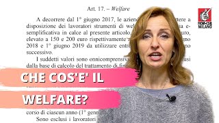 Che cosè il welfare nel CCNL [upl. by Lower]